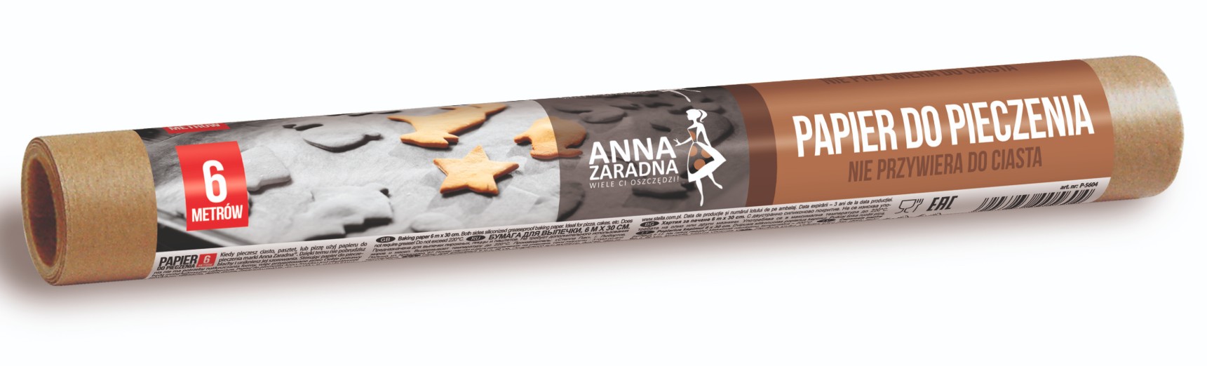 Papier do pieczenia 6m brązowy rolka Anna Zaradna